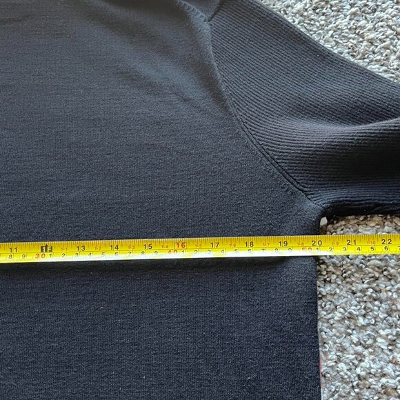 Tommy Hilfiger Turtleneck Sweater Womens XL Black/Red Striped Cotton Long Sleeve - Picture 5 of 8